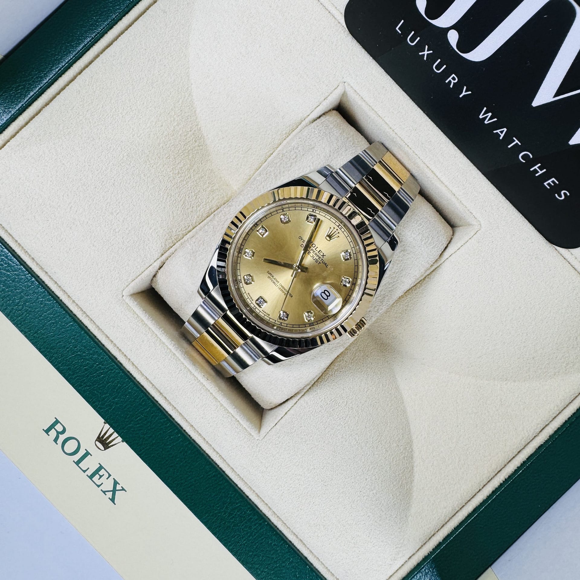 Rolex datejust 41 online champagne dial